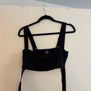 SKIMS Black Sleeveless Top